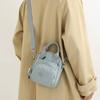 Small Square Bag Women's Travel Shoulder Bag Solid Color Crossbody Bag Water-Repellent Nylon Bag