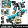 Xuan Card Fighter 2: Blue Lightning Thunder King Flame Dragon Transforming Robot Car Toy