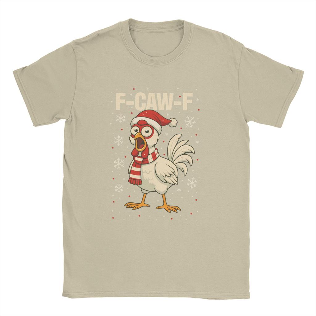 F Caw F Rooster Funny Bird Fcawf Chicken  T-Shirts Men Fashion Cotton Tee Shirt O Neck Short Sleeve T Shirt Plus Size Clothing