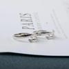 Sterling Silver Ring Adjustable Couple Ring for Men Women Girls Present