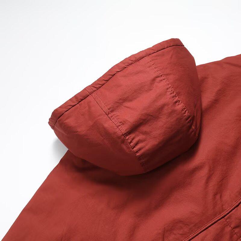 2024 Autumn Women's Fashion: European & American Style Hooded Long Sleeve Cotton Jacket - Versatile, Simple, Loose Fit in Five Colors.