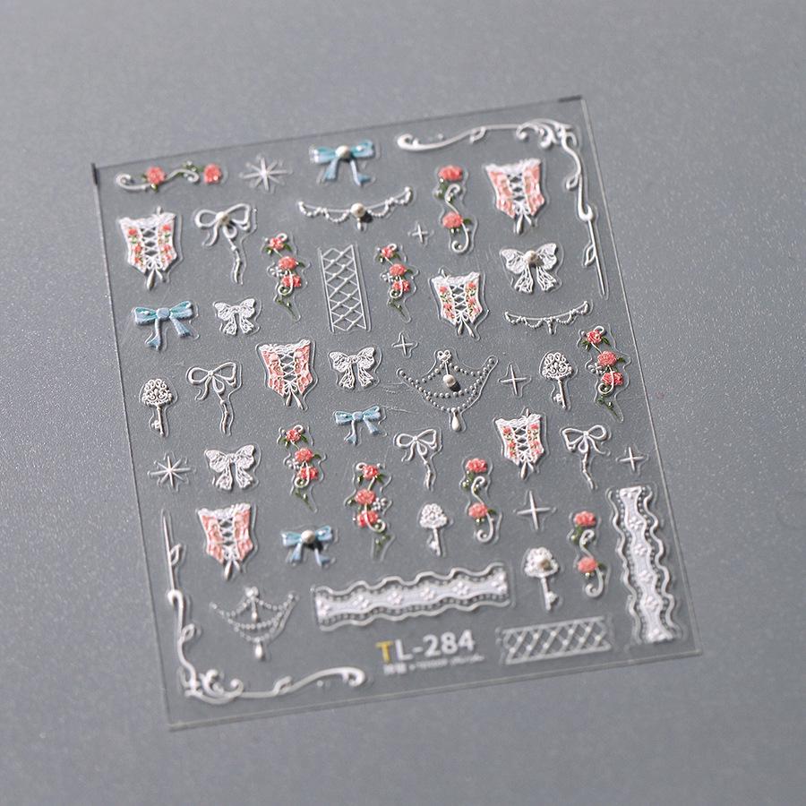 

Ferris Изысканное Жемчужное Кружево Бант TL-284 - Двусторонняя Лента из Пряжи с Маленьким Бантиком из Пряжи.