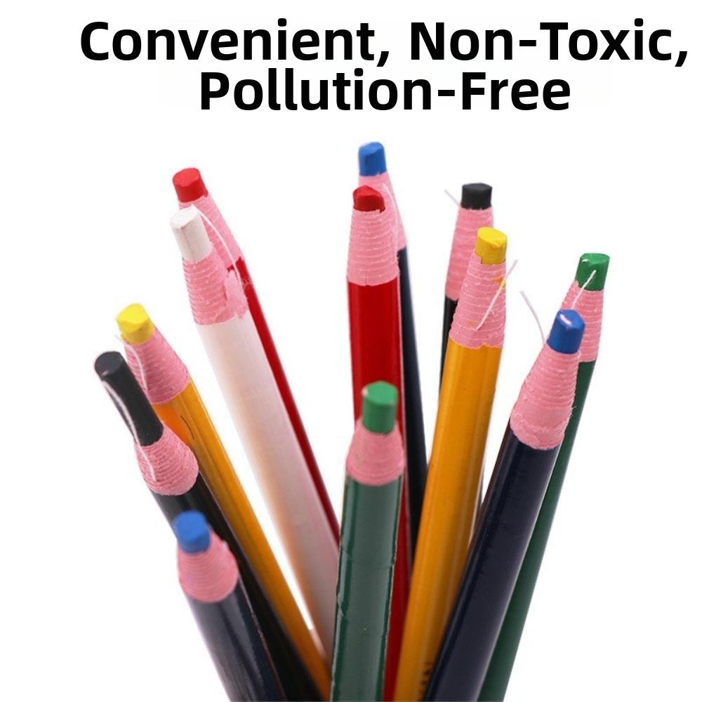 3/6/12pcs DIY Tailor Chalk Crayon Water-Soluble Colored Marking Pencils Garment Pencil Handicrafts
