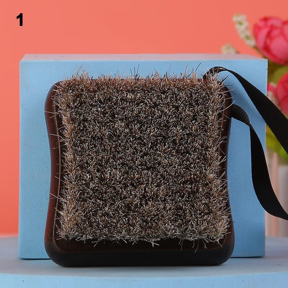 Useful Wooden Bath Brush Pig Mane Soft Hair Back Rubbing Body Exfoliating Brush Square Shape Massage Shower Brush Cleaning Tools