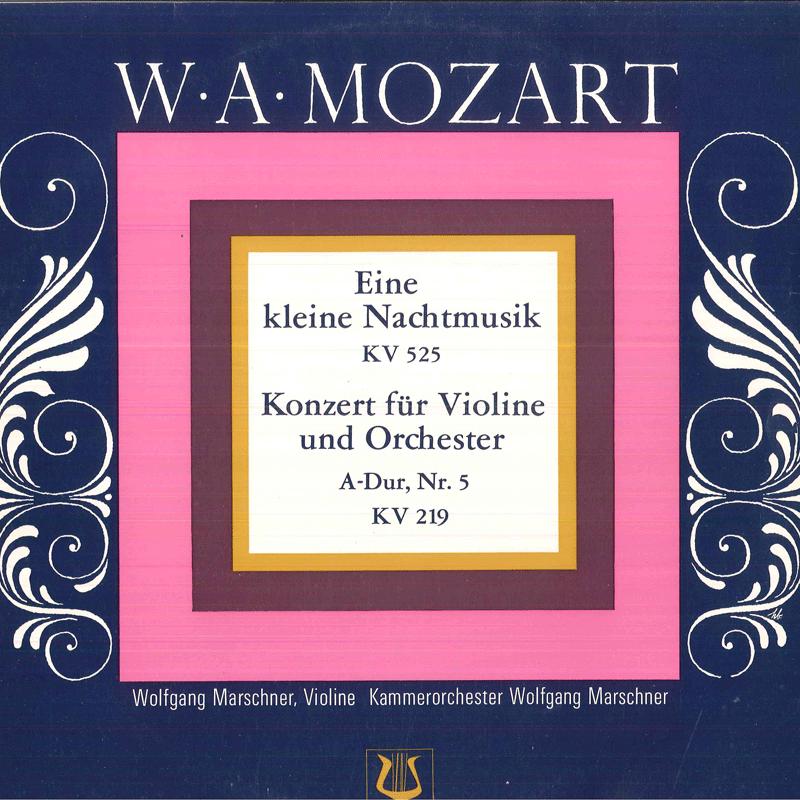 

LP Record WOLFGANG MARSCHNER, KAMMERORCHESTER - Mozart Eine Kleine Nachtmusik, Kv52 SFGLP77906 FONO RING Germany Classical Used