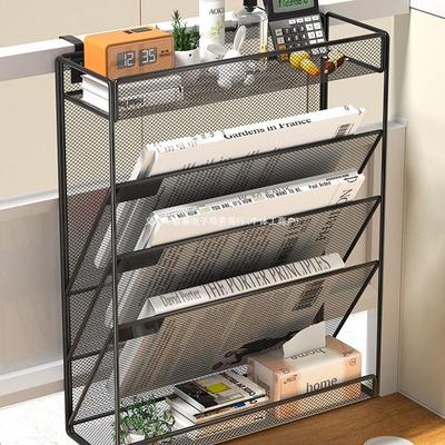 Organizador de Arquivos de Metal de Parede – Suporte de Armazenamento Suspenso para Mesa
