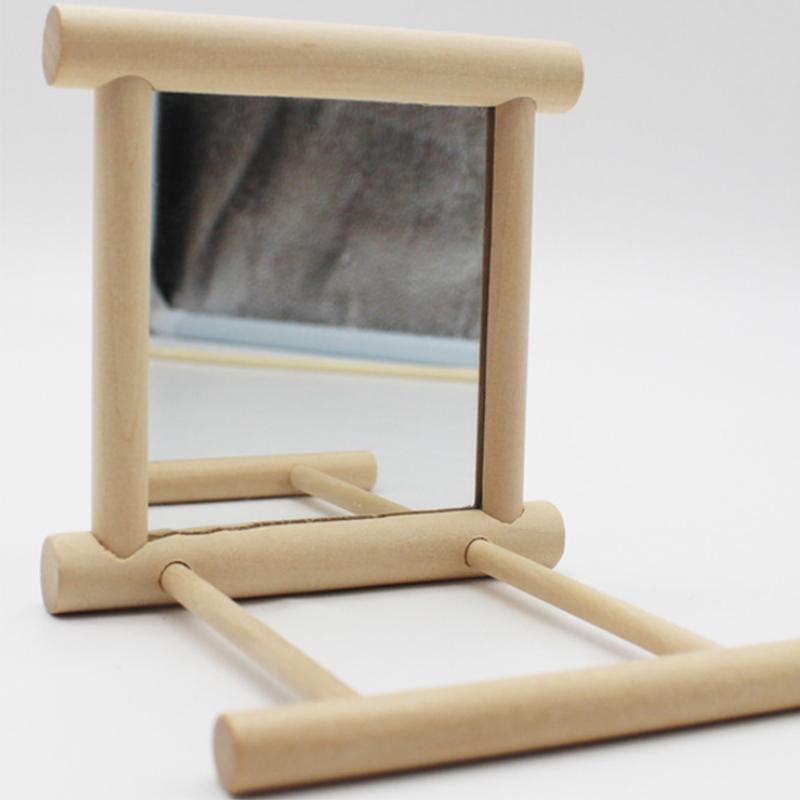 Bamboo Wood Yellow Wooden Cloud Ladder Climbing Jump Platform Durable And Eco-friendly Bird Parrot