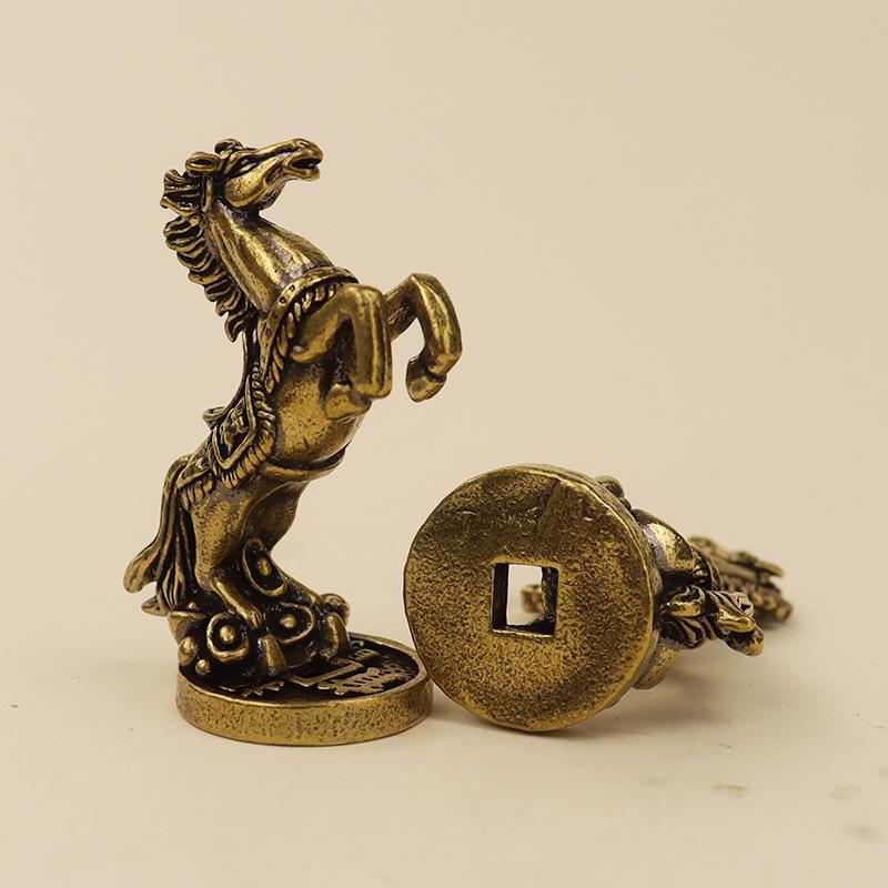 Horse Shaped Small Ornaments Made Of Brass Handicrafts