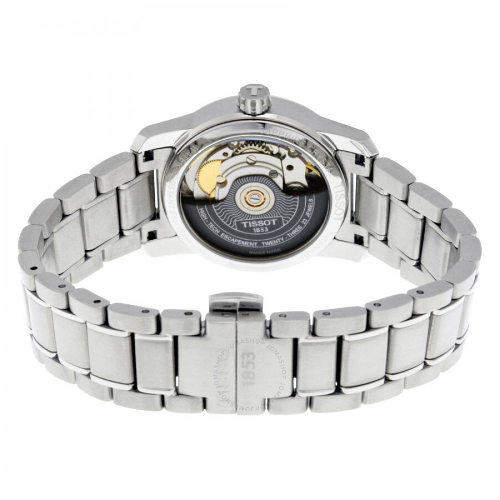 TissoT T Classic TiTanium auTomaTic Silver Dial Ladies waTch T0872074403700 T087.207.44.037.00