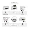 R1 Bluetooth Helmet Earphone: Waterproof, Dustproof, Long Battery Life, Display, Noise-Cancelling for Motorcycles