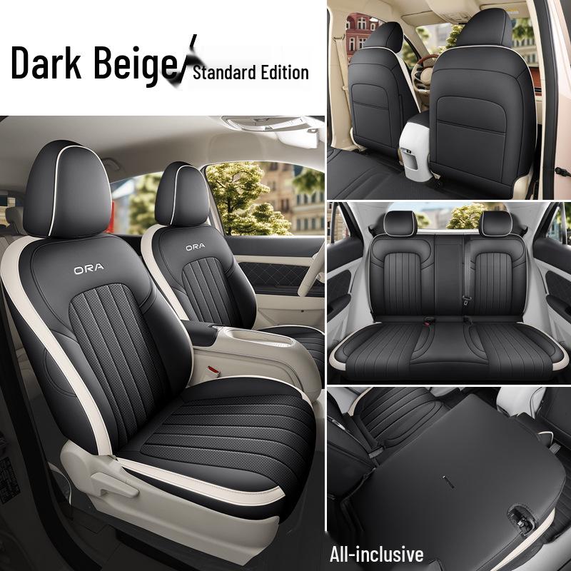 

ORA Good Cat Всесезонная кожаная подушка на автомобильное сиденье – Универсальная посадка Новая модель Good Cat Specific