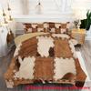 2/3pcs Patchwork Cow Fur Print Duvet Cover Set (1 Duvet Cover + 1/2 Pillowcase, Without Core), Stylish Cowhide Soft Comfortable
