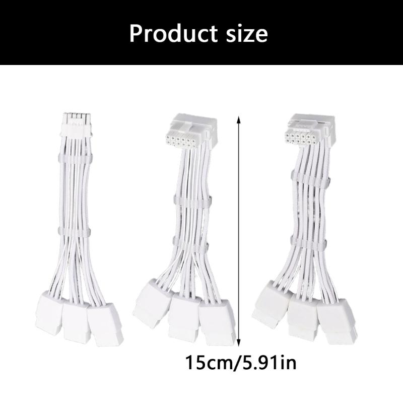 3x8pin 8PIN To 16Pin 12VHPWR GPU Cable 16Pin 12+4Pin Power Supply Adapter GPU Power Cable 16Pin Connector GPU Extension