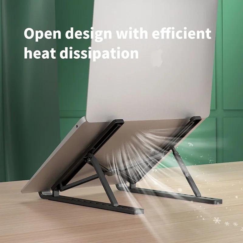 Foldable Laptop Stand Adjustable Portable Notebook Bracket Support Base ABS Holder For Macbook  Accessories Convenient