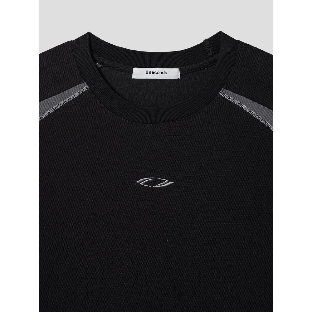 8seconds Block Detail One-Point Pique T-Shirt Black (424742Dy25)