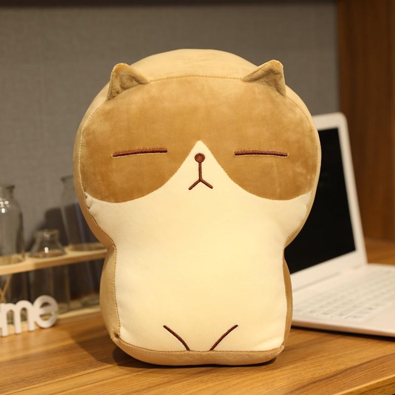 30/40Cm Cute Fat Cat Cartoon Pillow Cushion Kawaii Toast Kitty Plush Toys Anime Soft Stuffed Animal Dolls Kids Children Gift