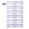 Eyebrow Shaping Tool 1 Set Stencil with Rope Reusable Brow Shaper Drawing Template Tools Card DIY Women Mapping Guide