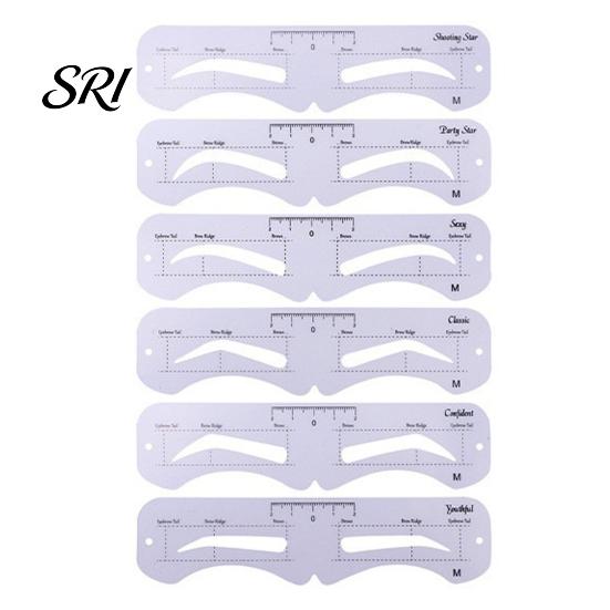 Eyebrow Shaping Tool 1 Set Stencil with Rope Reusable Brow Shaper Drawing Template Tools Card DIY Women Mapping Guide