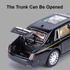 Scale 1:32 Rolls Royce Phantom Car Model Toy Metal Diecast Doors Opened Pull Back Sound Light Vehicle Models for Boys Kids Gifts