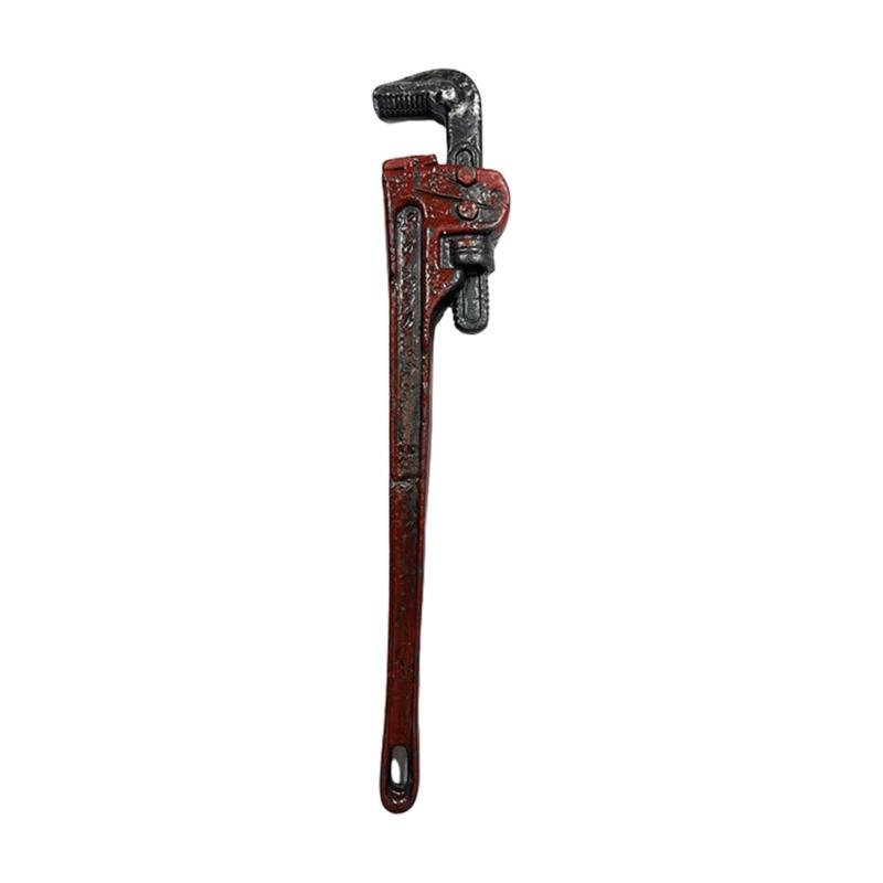 Plastic Fake Wrench/Crowbars,Realistic Bloody Spanner for Party Role Playing Tricky Toy Halloween Costume Accessory