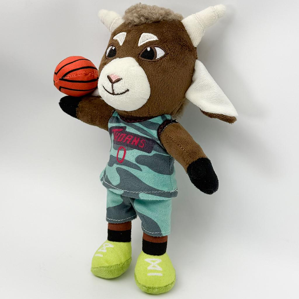 New 24Cm Movie Goat Bring Basketball Plush Toys Cute Cartoon Anime Movie Goat Doll Peripheral Stuffed Doll Birthday Gifts