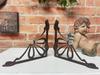 2 Cast Iron Wall Shelf Brackets Support Bracket Brown