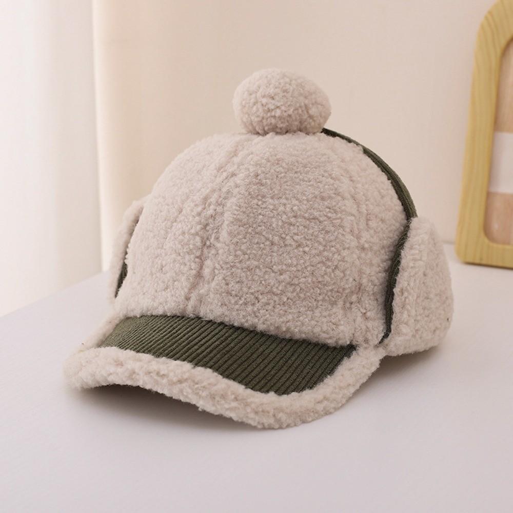 Thickened Kids Baseball Hat Cute Peaked Cap Cute Earflap Hat Skiing