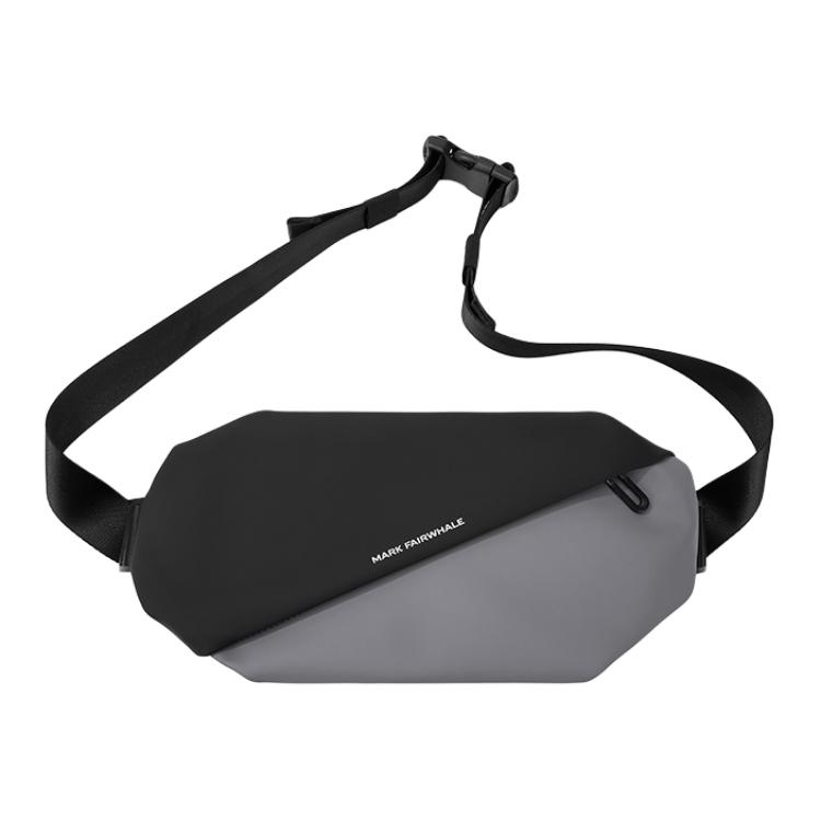 

New FAIRWHALE PU Shoulder Bag, Crossbody Bag Medium Men s Gray Black 663228044004 36.1*5.6*14.5CM