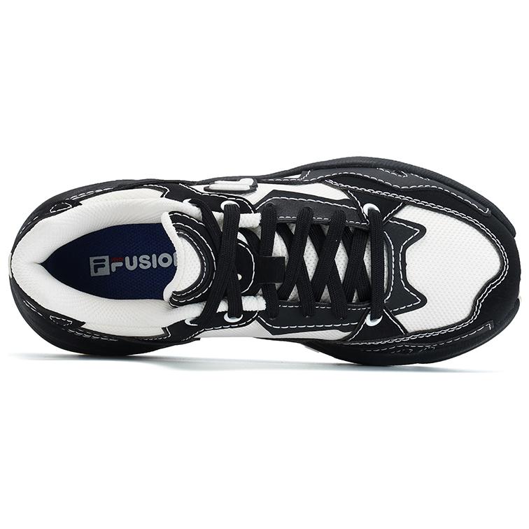 Fila Fusion Flash Retro Low Top Running Shoes Women Sneaker Black T12W331103FPB