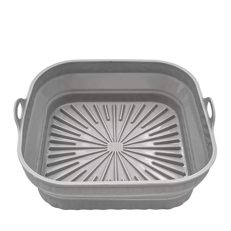 Air Fryer Mat Silicone Baking Tray Multifunctional Silicone Grill Mat Resistant To High Temperatures Pizza Fried Chicken Plates