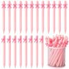 5Pcs Pink Black Cute Butterfly Pen For Birthday Wedding Valentine'S Day Carnival Celebration Party Favor Gift Bag Filler Prize
