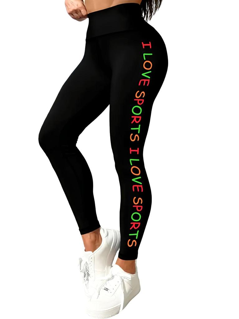 Kadın Yüksek Bel Düz Renk Yoga ve Fitness Pantolonu