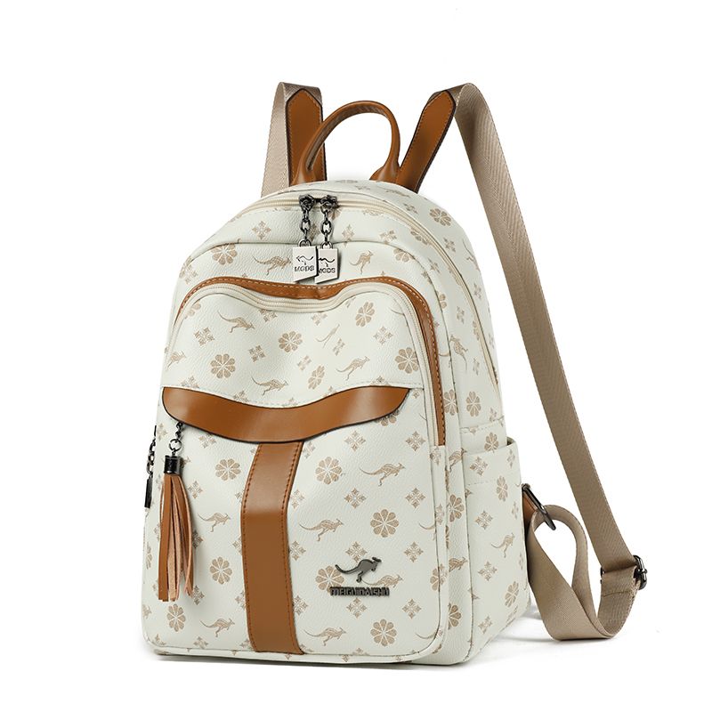 

Genuine Goods Kangaroo Leather Backpack Women 2025 New Arrival Fashion Mummy Casual Backpack Cowhide Large Capacity Travel Bag