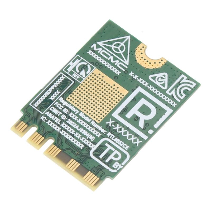 Receptor Wifi 5400Mbps Tri-Band 2.4/5/6Ghz Placa WiFi 6E Compatível com Bluetooth 5.3 Adaptador Sem Fio RTL8852CE para