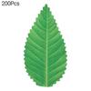 200Pcs/Bag Artificial Green Leaf Reusable Colorfast Vibrant Color Simulation Sushi Decoration Leaf Kitchen Accessories