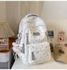Schoolbag Korean Version of Small Fresh Schoolbag Japanese Princess Versatile Cute Star Printed Backpack Junior High School Class Backpack