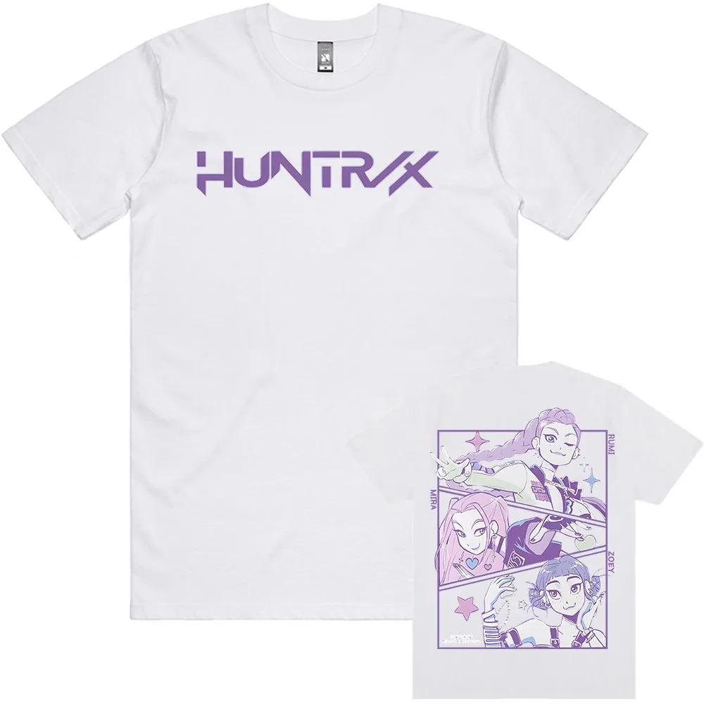 KPop Demon Hunter T-Shirt Summer Cotton Trend Loose T-Shirt Unisex Street Hip Hop Fashion Casual T-Shirt Oversized T-Shirt