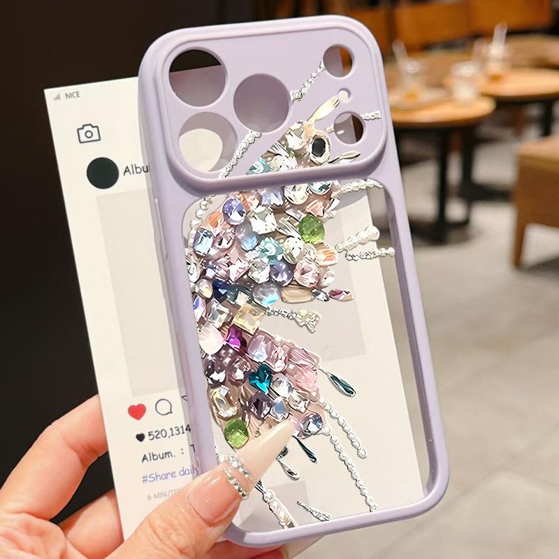 Colorful Butterfly Case For iPhone 17 Pro Max For iPhone 16 15 14 13 Pro Max Luxury Hybrid TPU+PC Clear Back Hard Cover