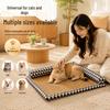 Rattan Woven Cooling Cat & Dog Bed - Universal Pet Mat for Small to Medium Breeds