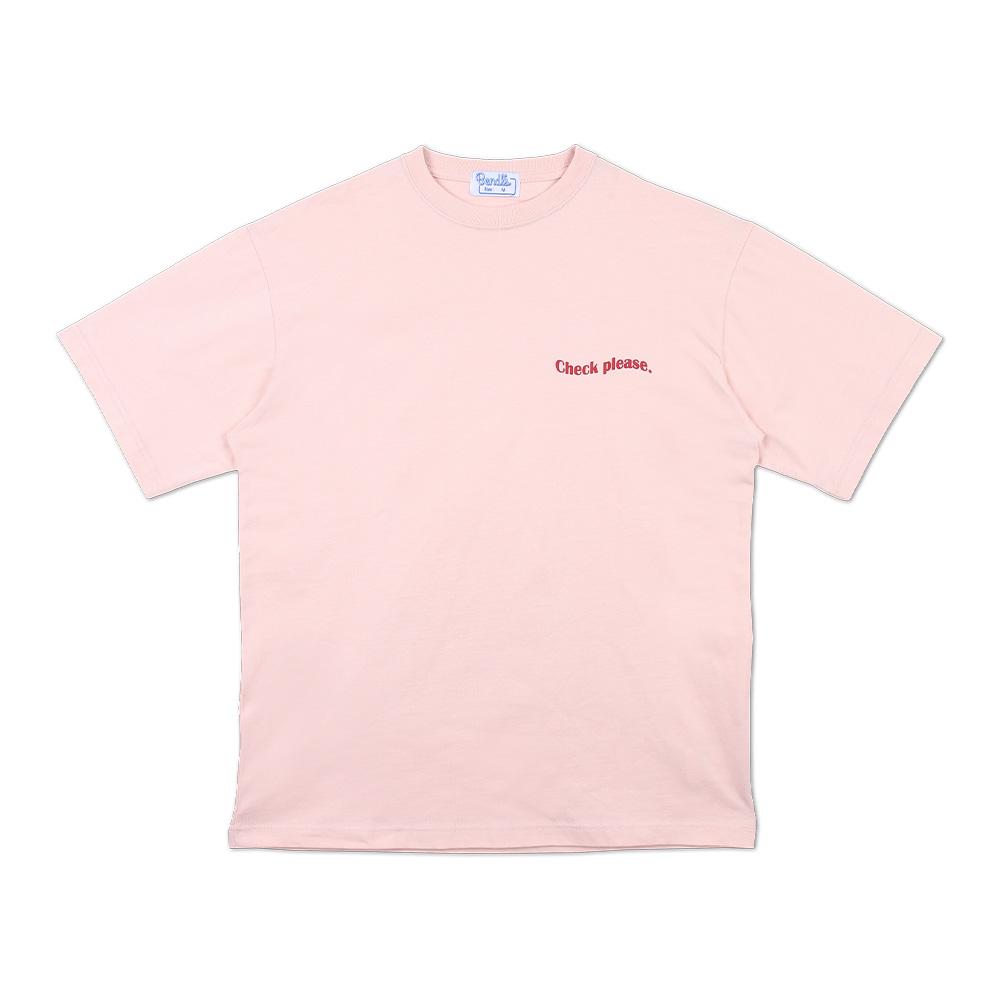Bendles Check Please T-Shirt - Pink Pink/L