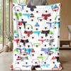 Polar Bear Sleeping on Moon Theme blanket Lightweight Warm Flannel Blanket Decorative Throw Blanket for Home Decoration