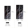 1 Set/2 Pcs 3D Door Sticker, Tear Off Detachable Waterproof Door Wallpaper Decor Black Red Marble Sticker Art Decor