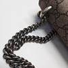 [Pre-Owned] Dionysus Chain Tiger Head Buckle Logo Canvas And Leather Shoulder Bag Small - Good #17BCLOL