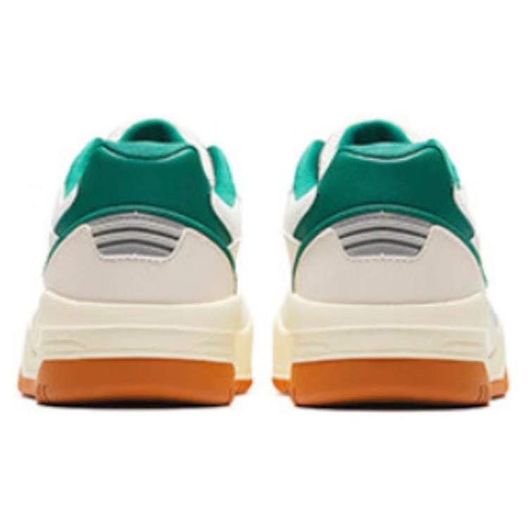 New Anta Slam Anti Slip Wear Resistant Low Top Skateboard Shoes Men's White Gray Green 112348060-1