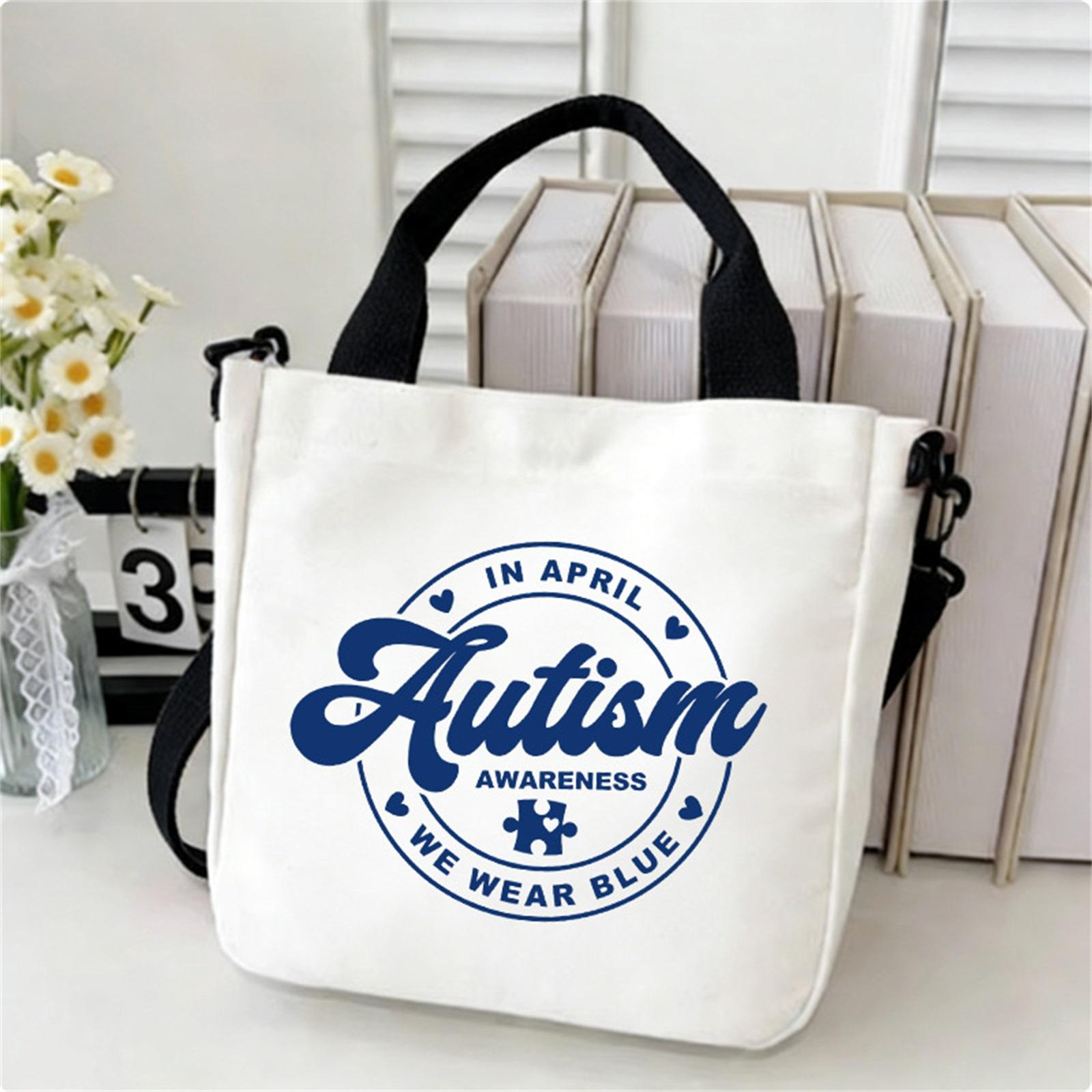 Fashionable Stylish Comfortable And Casual Canvas Crossbody Bag One Size белый 930₽