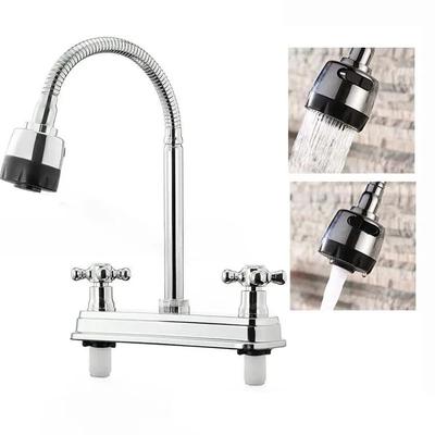 Sydamerikanska husbils köksblandare Dubbelportsblandare Kök Stänksäker blandare Ersättning Diskho blandare Kökstillbehör