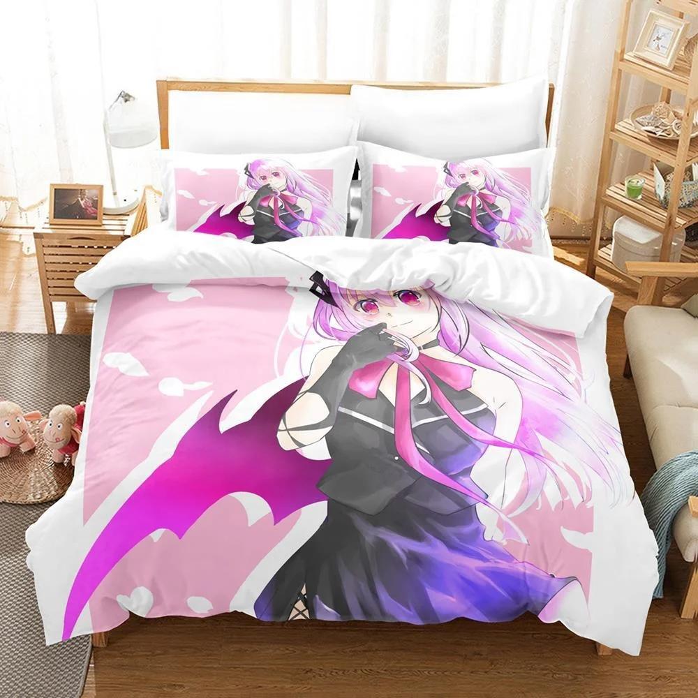 3D Print Anime Bed Sheet Set Anime Engage Kiss Bedding Set Single Twin Full Queen King Size Bed Set Teenager Bedroom
