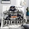 1PC Custom Name Collingwood Patterned Flannel Blanket Suitable For All Seasons for Home Decor Warmth and Comfort Gifts Holiday Present