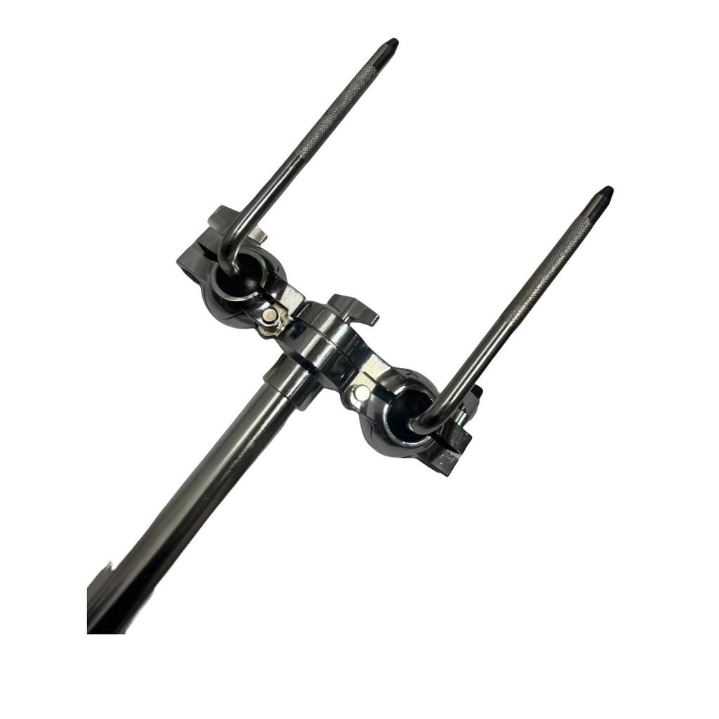Universal Double Cowbell and Tom Mount with Adjustable Cowbell Suspension and Tom-Tom Stand