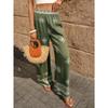 Women S High Waisted Printed Wide Leg Pants Loose Casual Long Trousers Beach Vacation Style